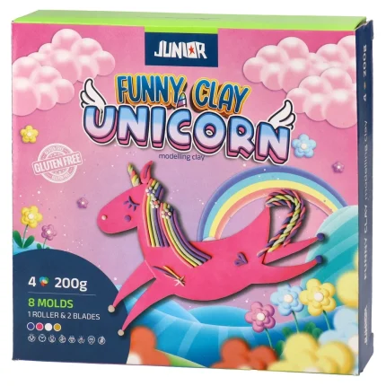 Funny clay, masa za oblikovanje sa kalupima, miks, Unicorn
