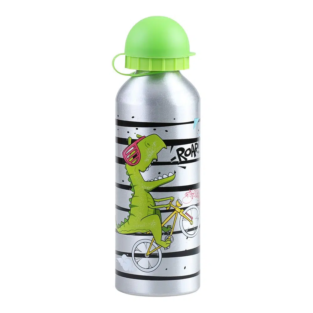 140911_001 Alu Flowy, flašica za vodu, aluminijumska, dino, 500ml - Image 1