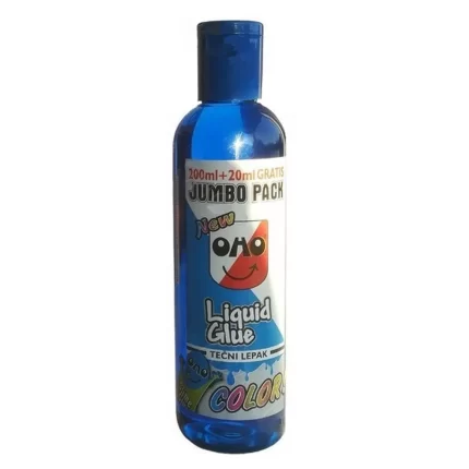 Oho slime, tečni lijepak, plava, 220 ml