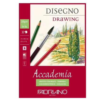 Accademia Disegno, blok, A4, 200gr, 30 lista