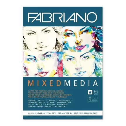 Mixed media, blok, A3, 160gr, 60 lista, Fabriano
