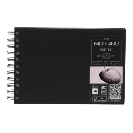 Schizzi, sketch blok, sa spiralom, A5, 110gr, 80 lista, horizontalna