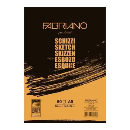 Schizzi, blok, A5, 90gr, 60 lista