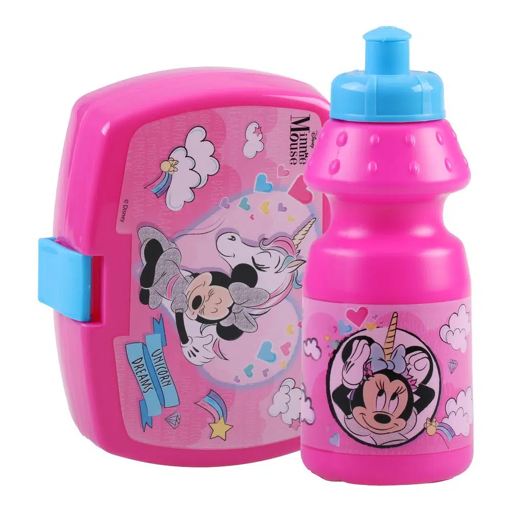 318813_001 Lunch box, kutija za užinu i flašica, Minnie Mouse, set - Image 1