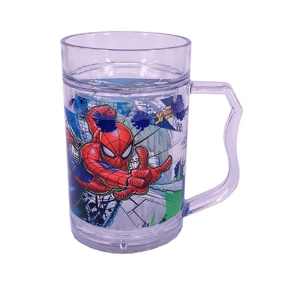 326824_001 Ice, čaša sa ukrasima, plastična, Spider-Man, 200ml - Image 1