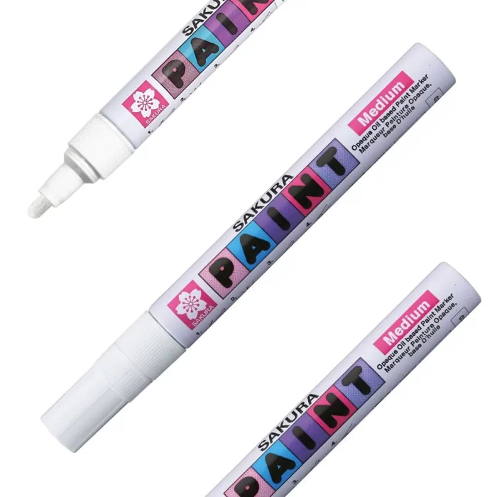Paint Marker, uljani marker, medium, white, 2.0mm - Image 1