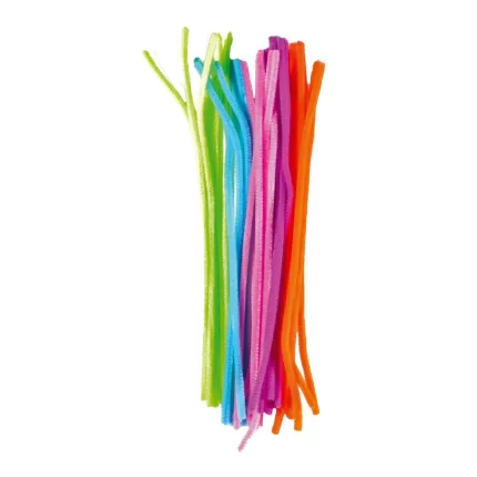 Crafty pom, kraft traka plišana, neon, miks, 30cm, 25K
