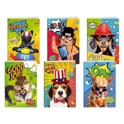 Premium 60, sveska sa UV lakom, A4, latajn, 60 lista, Fuzzy pets