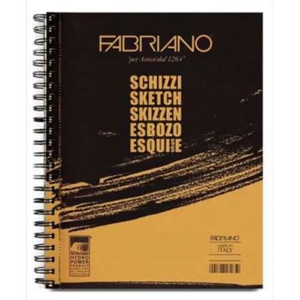 Schizzi, blok, sa spiralom lijevo, A5, 90gr, 60 lista