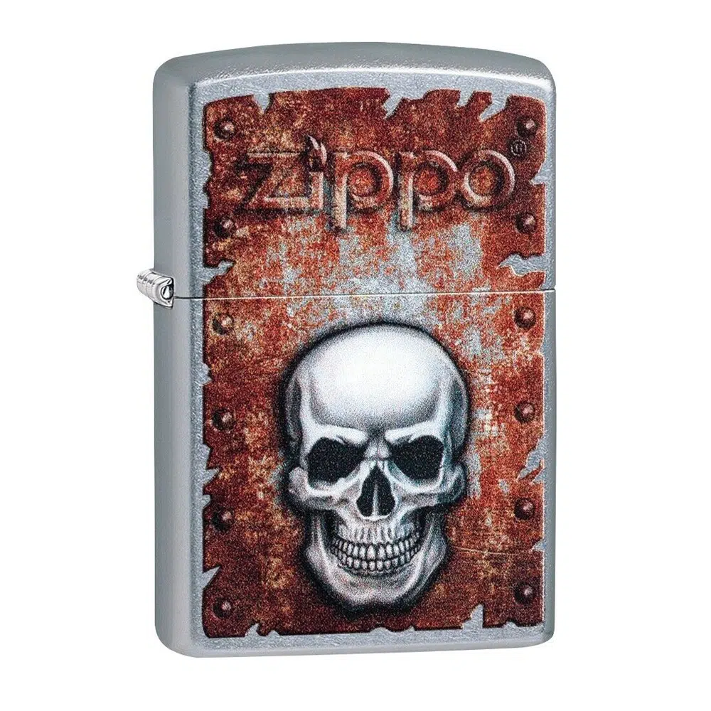 205651_001 Rusted Skull Design, upaljač, Zippo - Image 1