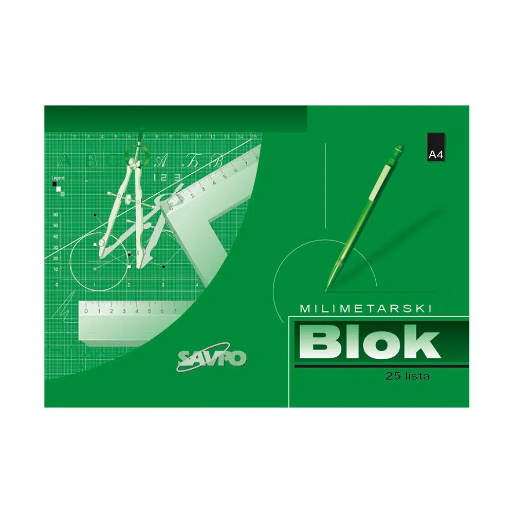 210050_001 Milimetarski blok, A4, Savpo - Image 1