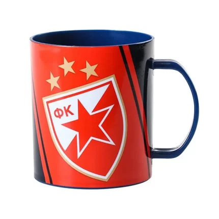 Jucy, šolja, plastična, Crvena zvezda, 280ml