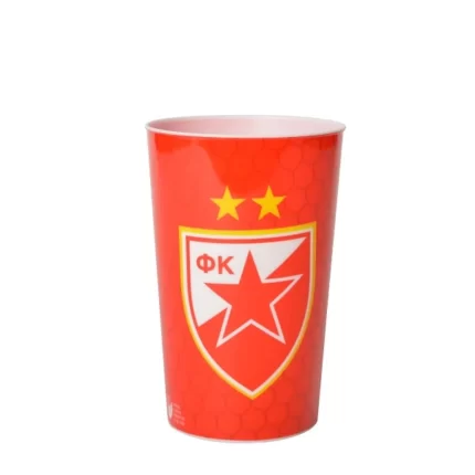 Popy, čaša, plastična, Crvena zvezda, 250ml