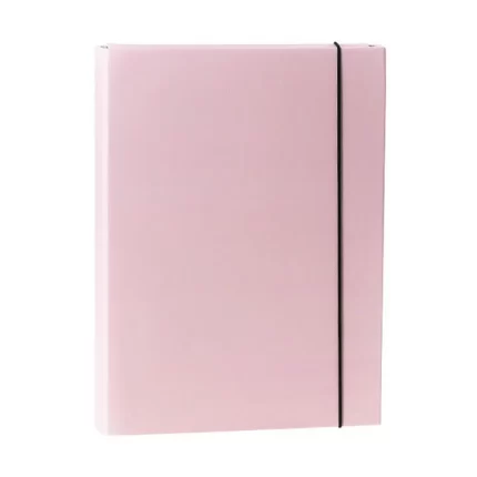 Box, fascikla sa trakom, 40mm, A4, pastel roze