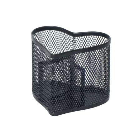 Mesh shape, stalak za olovke, srce, crna