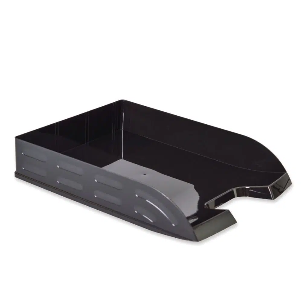 484020_001 Tray, polica za dokumenta, PVC, horizontalna, crna - Image 1