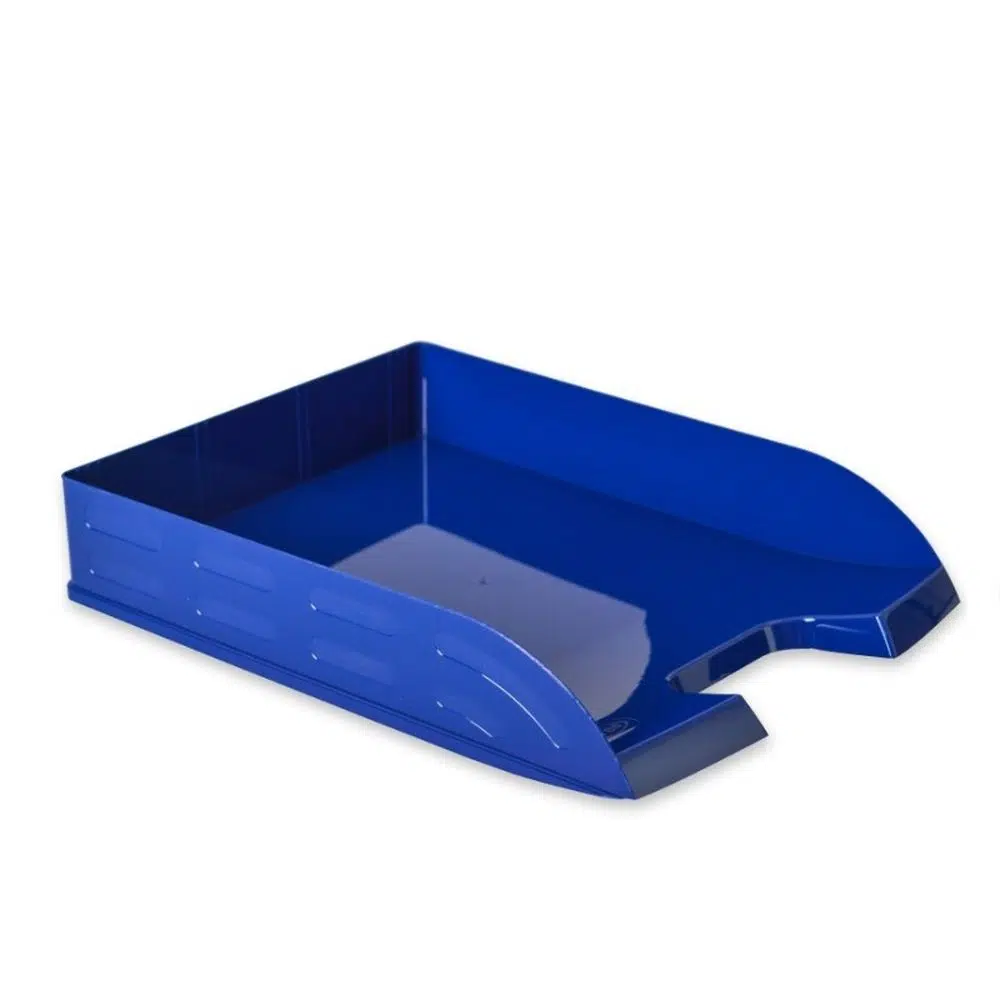 484023_001 Tray, polica za dokumenta, PVC, horizontalna, plava - Image 1