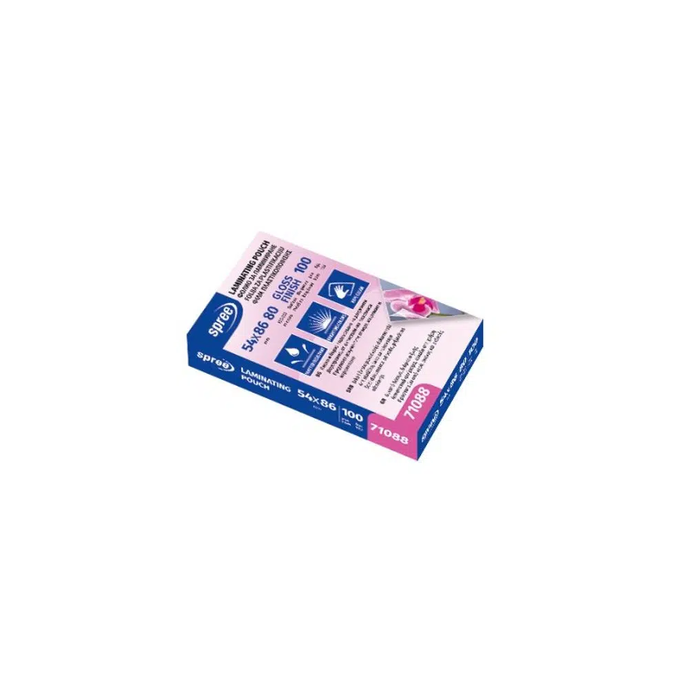 493405_001 Laminating, folija za plastifikaciju, 54 x 86, 80 mikrona, 100K, sjajna - Image 1