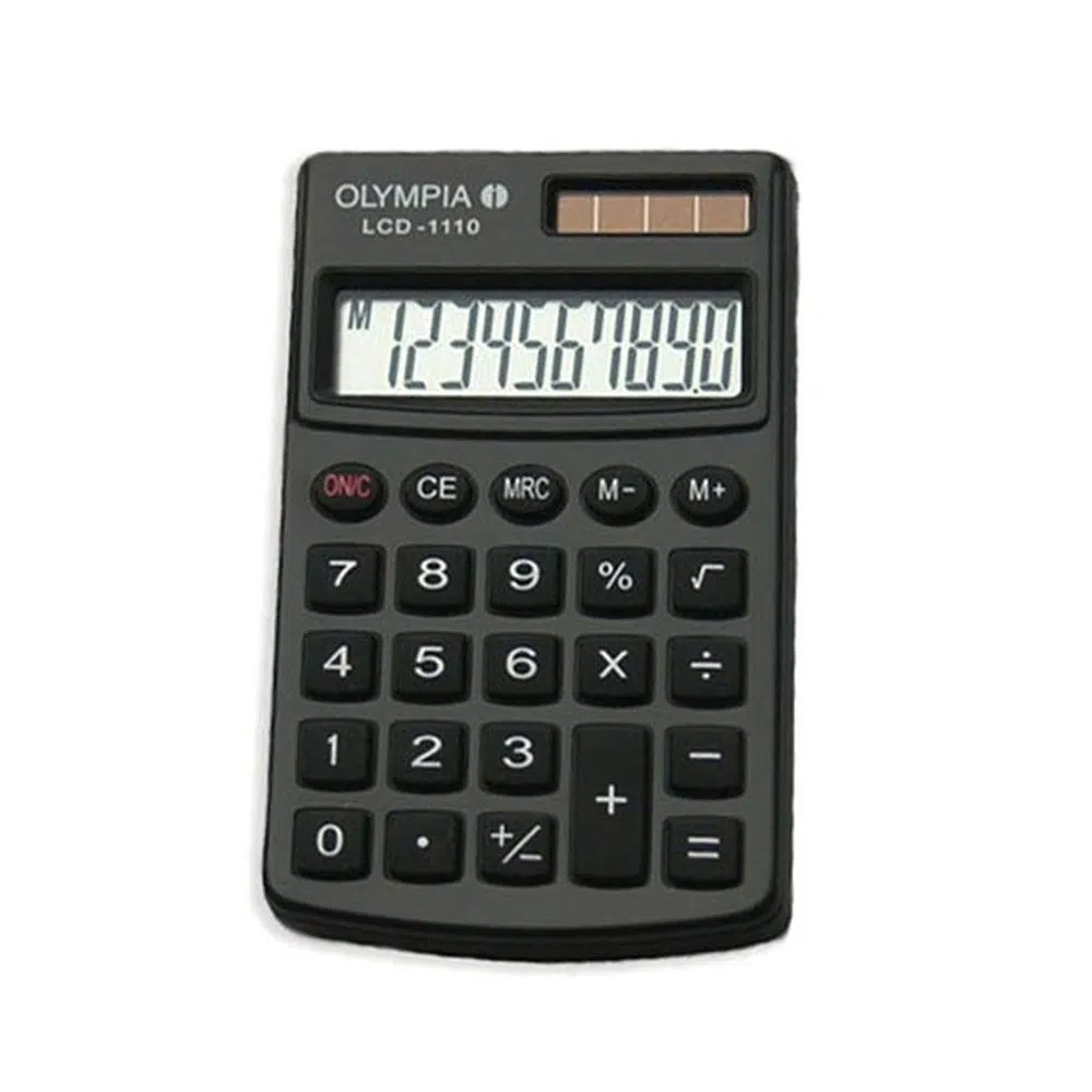495025_001 LCD 1110, kalkulator, Olimpia, crna - Image 1