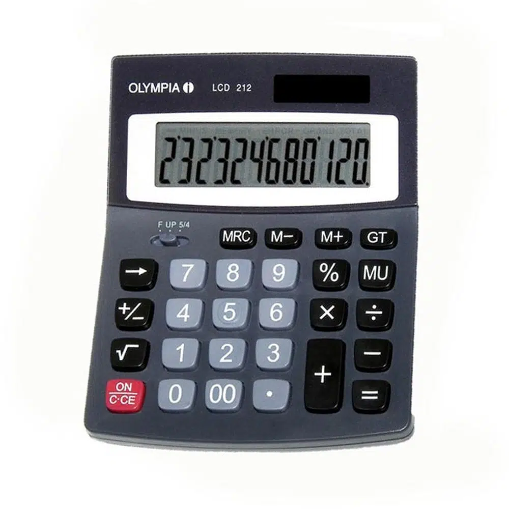 495030_001 LCD 212, kalkulator, Olympia, crna - Image 1