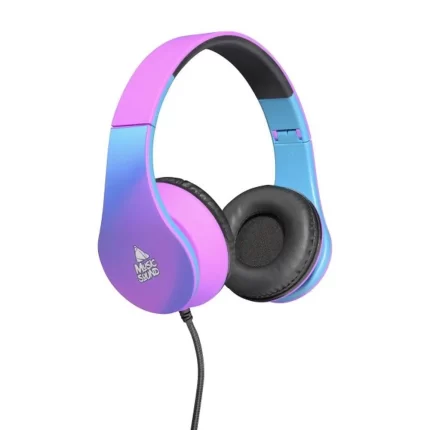 Music sound, žičane slušalice, ljubičasta