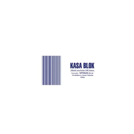 Kasa blok, dvodjelni