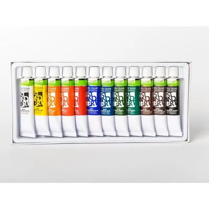Standart acrylic, akrilna boja, set 12K, 12ml - Image 2