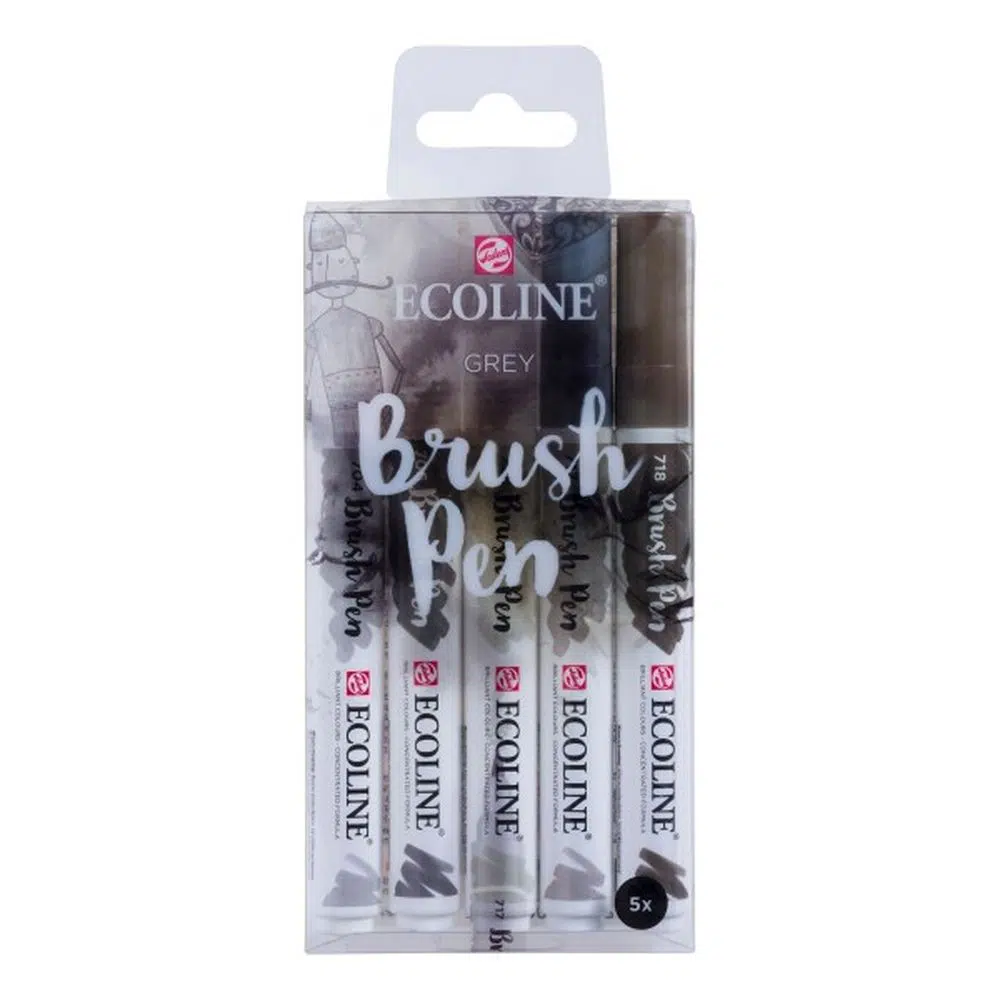683102_001 Talens Ecoline, marker, set, grey, 5K - Image 1