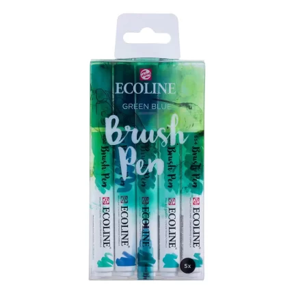 Talens Ecoline, marker, set, green blue, 5K