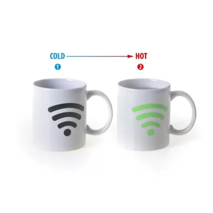 Magic mug, šolja sa efektom, keramička, WIFI, 340 ml