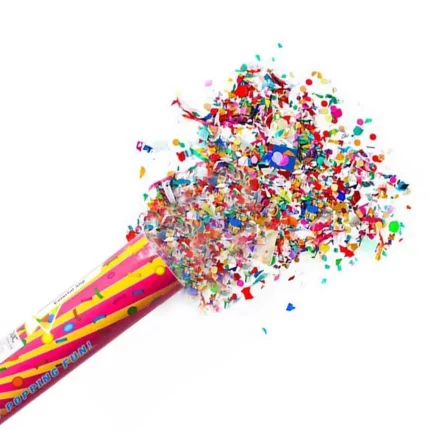 Shooter, papirne konfete, miks boja, 40cm