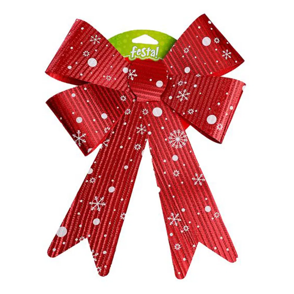 715400_001 Rosett, novogodišnja dekoracija, mašna, crvena, 29cm - Image 1