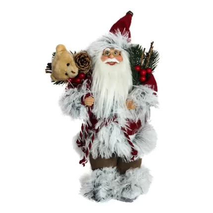 Deco Santa, Djeda Mraz, crvena, 30cm
