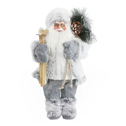 Deco Santa, Djeda Mraz, siva, 30cm