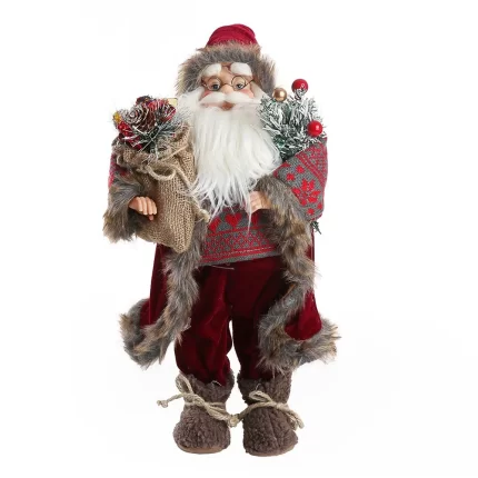 Deco Santa, Djeda Mraz, crvena, 45cm