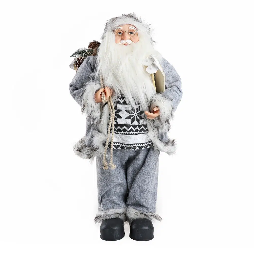 740843_001 Deco Santa, Djeda Mraz, siva, 60cm - Image 1