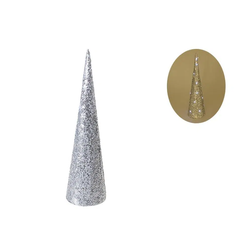 761000_001 Pearl cone, jelka, biseri, bijela, 80cm - Image 1