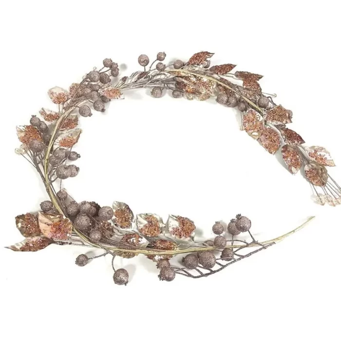 Sprig, novogodišnja girlanda, roze, 150cm - Image 1