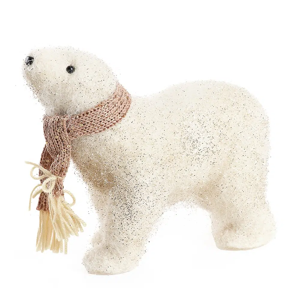 790511_001 Lola, novogodišnja dekoracija, meda, zlatna, 22cm - Image 1