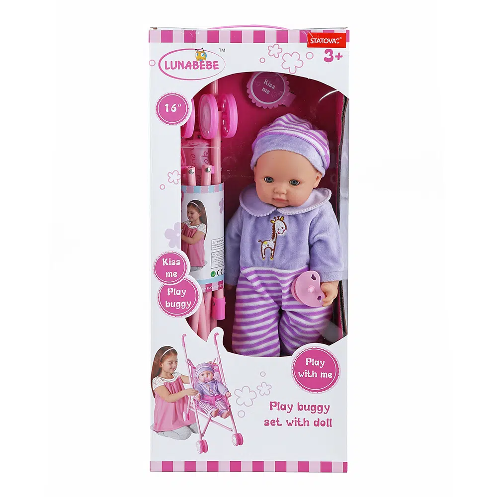 858012_001 Boneca, lutka set, beba, 40cm, HX368-1, Lunabebe - Image 1