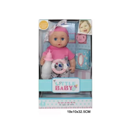Boneca, lutka set, beba, 655-3A, Little Baby