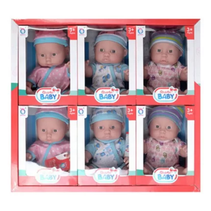 Boneca, lutka set, beba, 25cm, QH6013-2, miks