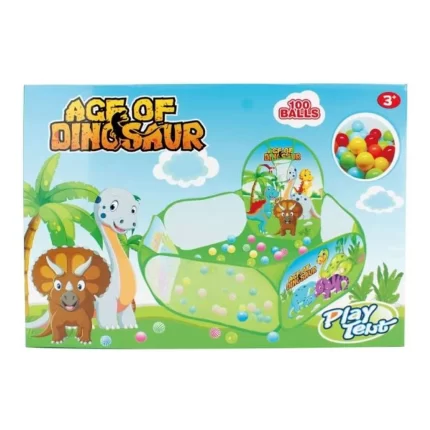 Outdoor, bazen sa lopticama, dinosaurus