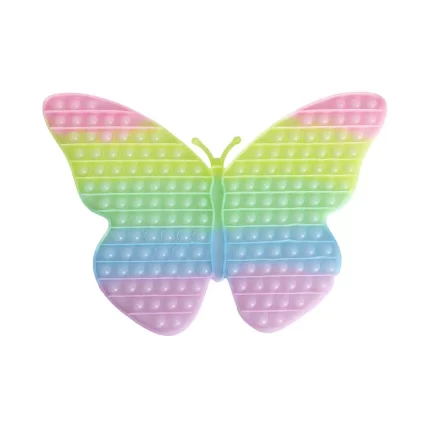 Fidget finger, pop it, leptir, pastel