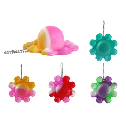 Fidget toy, pop it, privjesak, oktopod, miks