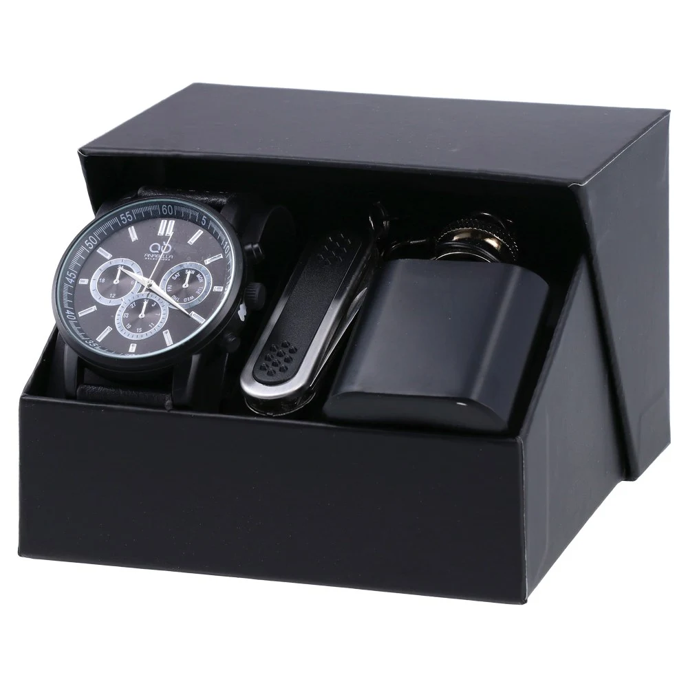 505080_001 Adam, poklon set, ručni sat i privjesak, crna - Image 1