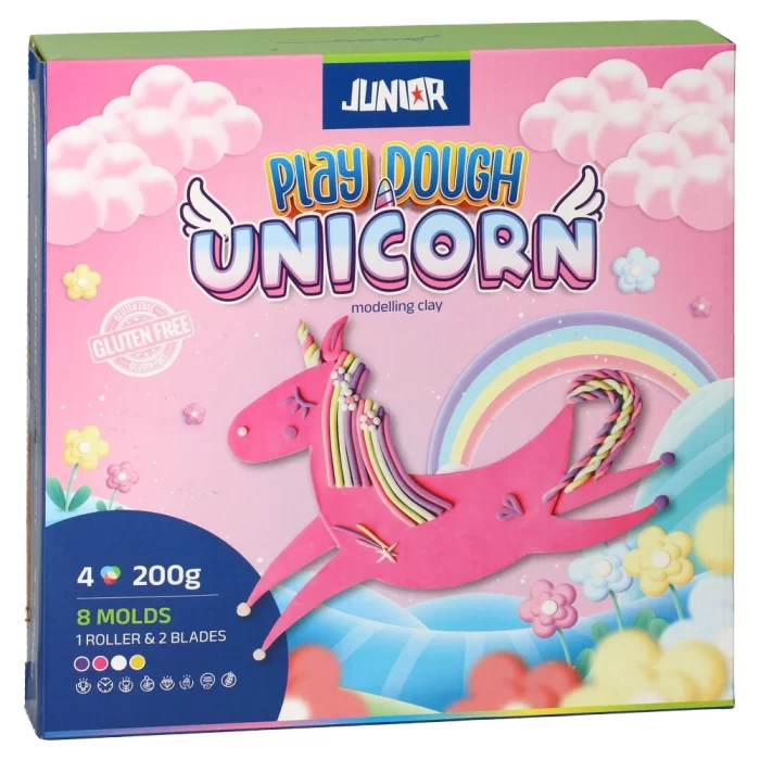 Funny clay, masa za oblikovanje sa kalupima, miks, Unicorn - Image 1