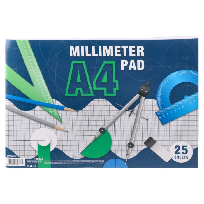Milimita, milimetarski blok, A4, 25 lista - Image 1