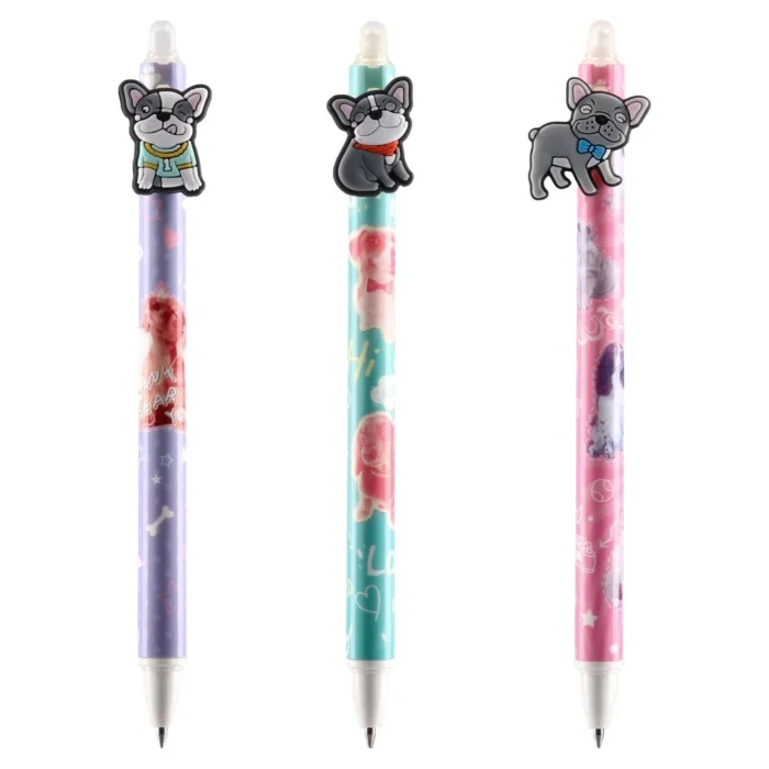 Mistic, izbrisiva gel olovka, plava, 0.5mm, French bulldog - Image 3