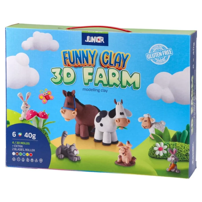 Clay, masa za oblikovanje sa 3D kalupima, miks, farma - Image 1